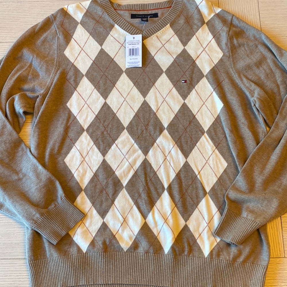 Mens argyle sweater